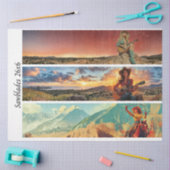 Decoupage 26x6" Cowgirl Western Designs Handsaws 薄葉紙 (クラフト)