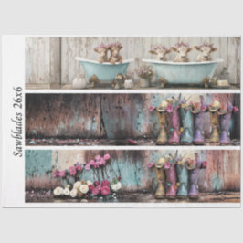 Decoupage 26x6" Farmhouse Designs for Handsaws 薄葉紙