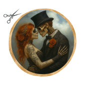 Decoupage 2 Skeleton Lovers Getting Married  薄葉紙