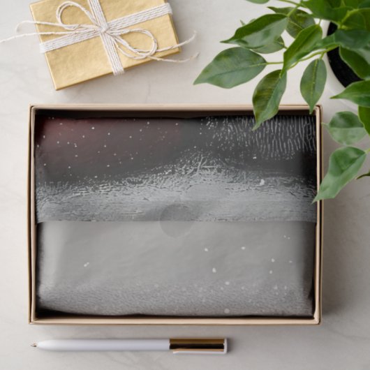 Decoupage 2 Snowmen Red Stripped Scarves Winter 薄葉紙 (ギフト)