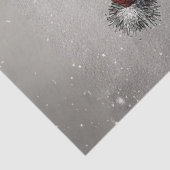 Decoupage 2 Snowmen Red Stripped Scarves Winter 薄葉紙 (詳細)