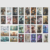 Decoupage 32 Designs 3x5 Inches Collage Scrapbook 薄葉紙 (正面)