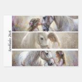 Decoupage 3 Designs Farm Girl & Pig Handsaws ラッピングペーパーシート (正面2)