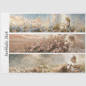 Decoupage 3 Designs Farm Girl & Pig Handsaws 薄葉紙 (正面)