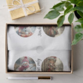 Decoupage 3" Mould Snow Globe Snowman & Girl  薄葉紙 (ギフト)