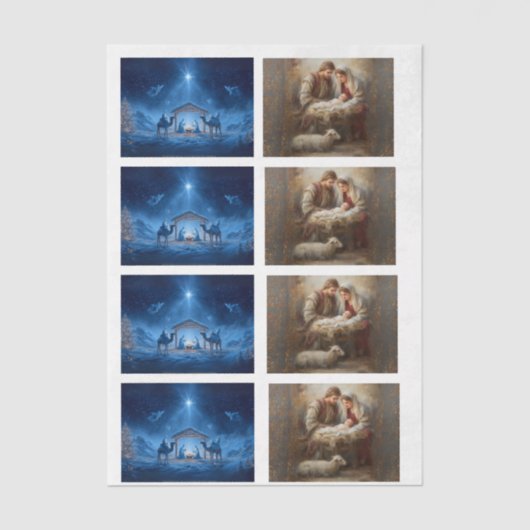 Decoupage 3" Snow Globe & Frame 4x3"-10x14paper 薄葉紙 (正面)