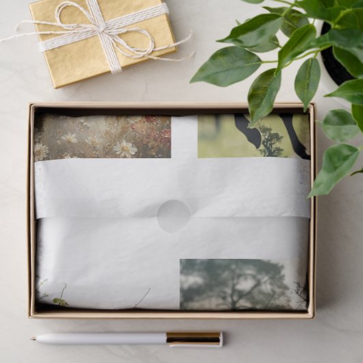 Decoupage 4 Horse Designs Fit 8x10 Canvas  薄葉紙 (ギフト)