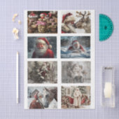 Decoupage 4x3 designs for 3" snow globe & frames 薄葉紙 (クラフト)