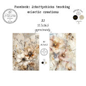 Decoupage A3 Botanicals Artwork Designs  薄葉紙