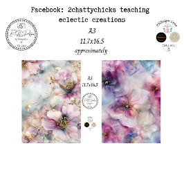 Decoupage A3 Floral Botanicals Scrapbooking 薄葉紙