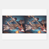 Decoupage - A steampunk cat & guitar -  ラッピングペーパーシート (正面3)