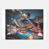 Decoupage - A steampunk cat & guitar -  ラッピングペーパーシート (正面)