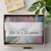 Decoupage Abstract Cowgirl 16x20 Canvas  薄葉紙 (ギフト)