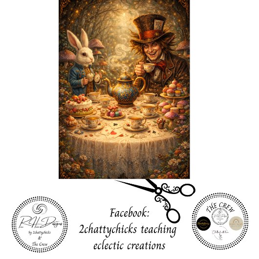 Decoupage Adventurous Enchanted Forest Tea Party 薄葉紙