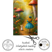 Decoupage Alice Adventures Enchanted Forest Rabbit 薄葉紙