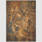 Decoupage Alices Royal  Court Room Drama 薄葉紙 (正面)