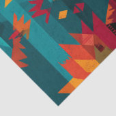 Decoupage American Indian Symmetrical Tapestry Art 薄葉紙 (詳細)