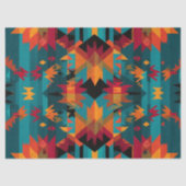 Decoupage American Indian Symmetrical Tapestry Art 薄葉紙 (正面)
