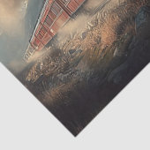 Decoupage American Locomotive With Flag & Eagle 薄葉紙 (詳細)