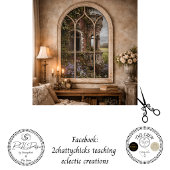 Decoupage Ancient Irish Castle Overgrown Ivy  薄葉紙