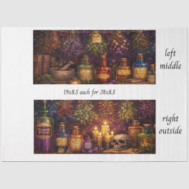 Decoupage Apothecary Sign  薄葉紙