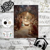Decoupage Baby Jesus Nativity Scene  薄葉紙