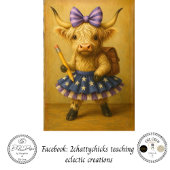 Decoupage Back School Highland Backpack 薄葉紙