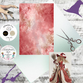 Decoupage Background Matching Christmas Witch  薄葉紙