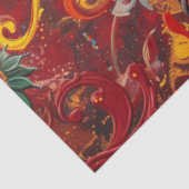 Decoupage Background Swirling Sunflower Abstract 薄葉紙 (詳細)