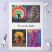 Decoupage Bigfoot For 8 x 10 Canvas 薄葉紙 (クラフト)