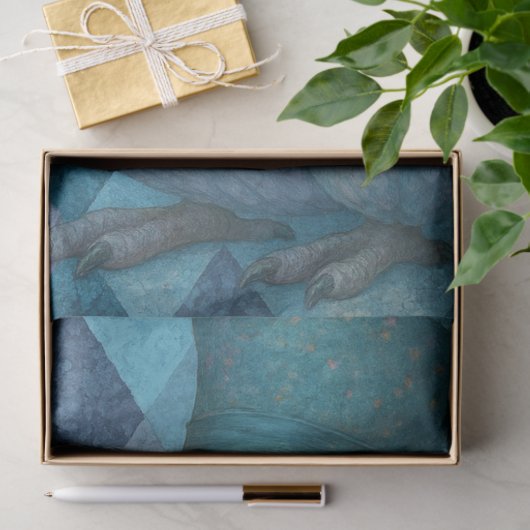 Decoupage Blue Dodo Timekeeper Tea Character 薄葉紙 (ギフト)