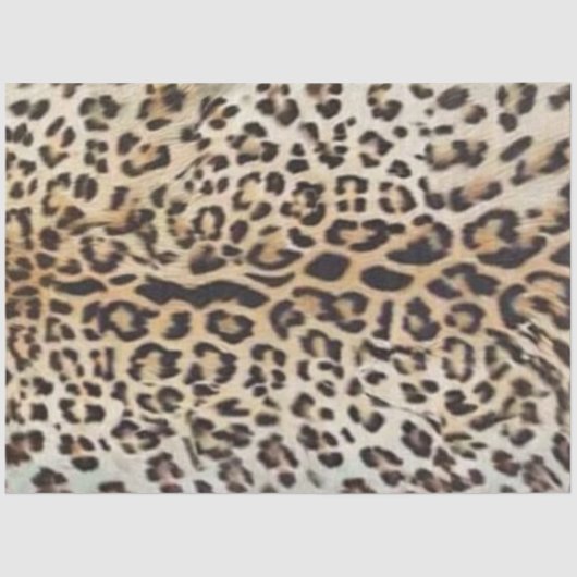 Decoupage Bold Leopard Print Background  薄葉紙 (正面)