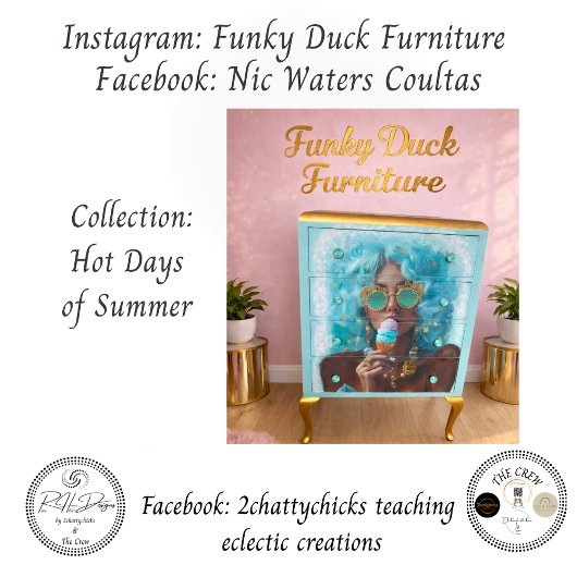 Decoupage Bold Summer Vibes Sun Kissed Treats 薄葉紙