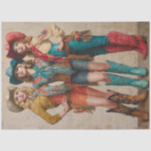 Decoupage Boot-Scootin Western Cowgirls 薄葉紙 (正面)