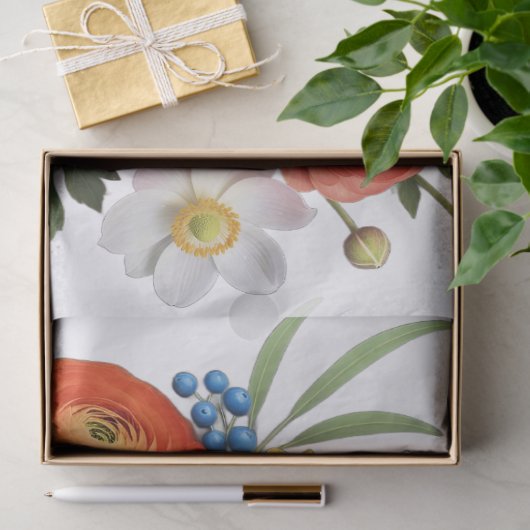 Decoupage Botanical Bloom 薄葉紙 (ギフト)