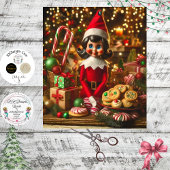 Decoupage Candy Cane Elf Sweet Lady 薄葉紙