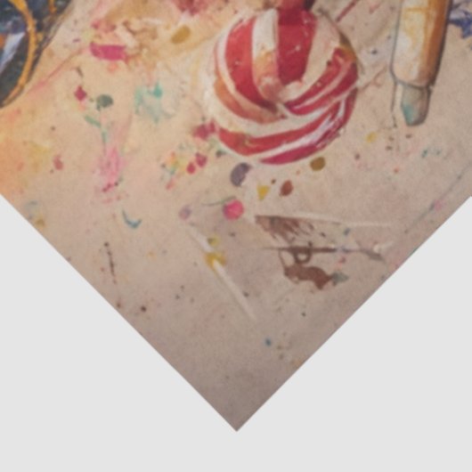 Decoupage Candy Nutcracker Ted Red Jacket  薄葉紙 (詳細)