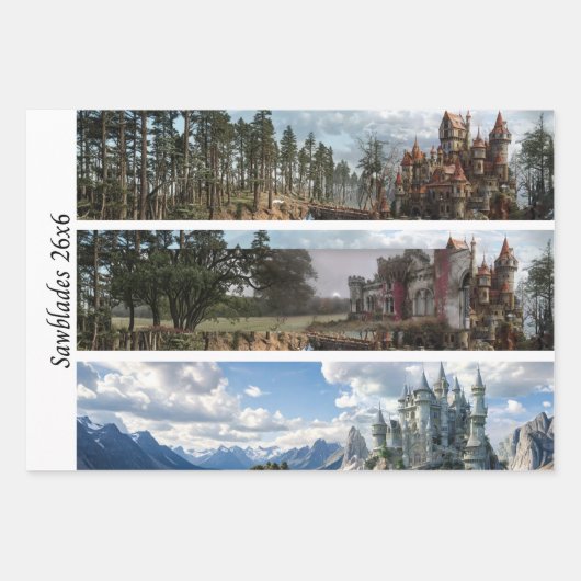 Decoupage Castle Ireland for Signs & Handsaws  ラッピングペーパーシート (正面)