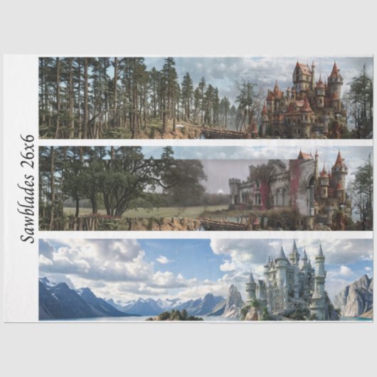 Decoupage Castle Ireland for Signs & Handsaws 薄葉紙 (正面)