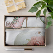 Decoupage Catwalk Green Cat Parasol Polka Dot Boot 薄葉紙 (ギフト)