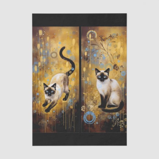 Decoupage Celestial Kitten 薄葉紙 (正面)