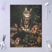 Decoupage Celestial Kitten 薄葉紙 (クラフト)