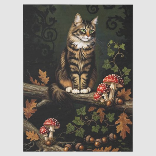 Decoupage Celestial Kitten 薄葉紙 (正面)