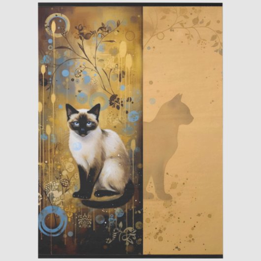Decoupage Celestial Kitten 薄葉紙 (正面)