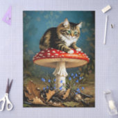 Decoupage Celestial Kitten 薄葉紙 (クラフト)