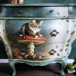 Decoupage Celestial Kitten 薄葉紙