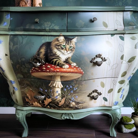 Decoupage Celestial Kitten 薄葉紙