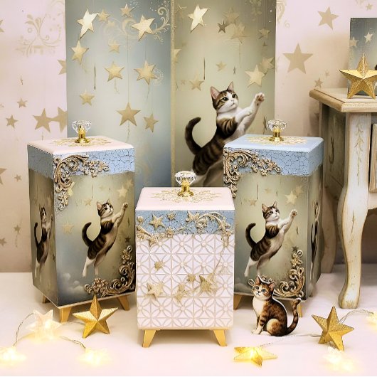 Decoupage Celestial Kitten 薄葉紙