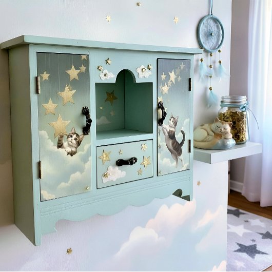 Decoupage Celestial Kitten 薄葉紙