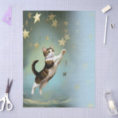 Decoupage Celestial Kitten 薄葉紙 (クラフト)